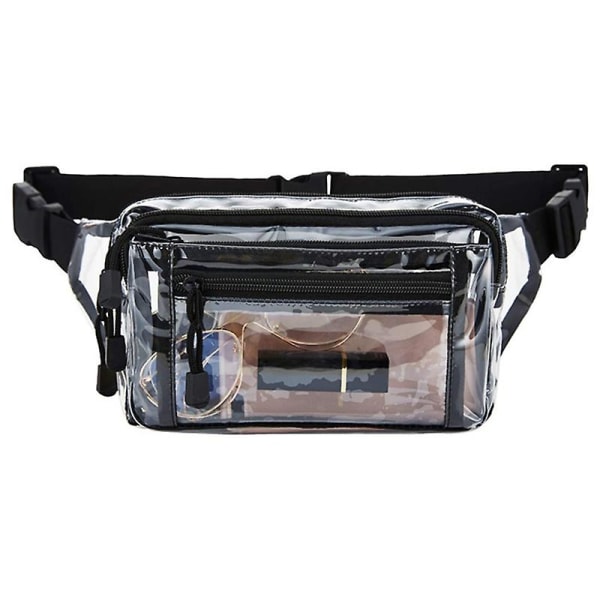 PVC Transparent Midjeväska Utomhus Sport Dykning Förvaringsväska Multifunktionell Midjeväska