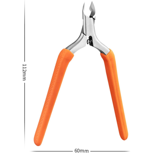Nagelbandsskärare för torr hud Manikyrverktyg Nagelvård Verktyg/Rostfritt Stål Nagelbandstrimmer Nagelbandsklippare Nagelbandstång/för Salong Hem/, Orange Orange