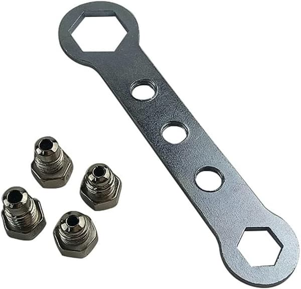 Sladdlös elektrisk borrmaskin nitpistol adapter kit nitmutter borradapter insatsmutterverktyg (blå)