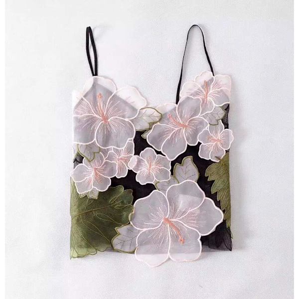 Blomspets Applikation Broderi Applikation DIY Hantverk Patch Blom Blad Patch (Rosa) Pink