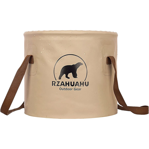 Hopfällbar hink Utomhusvikbar PVC-vattenhinkbassäng Vattenbehållare för campingvandring Biltvätt（25L） 25L