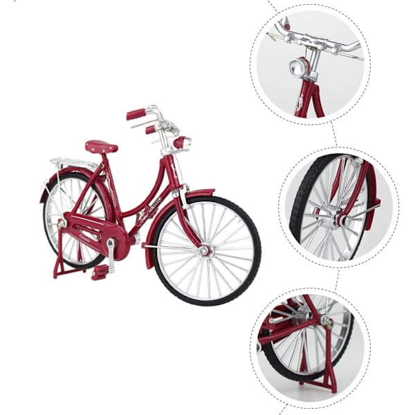 Samlarobjekt för cykelentusiaster cykelmodell 1/10 skala legering simulerad cykling cykel dekoration retro cykelmodell