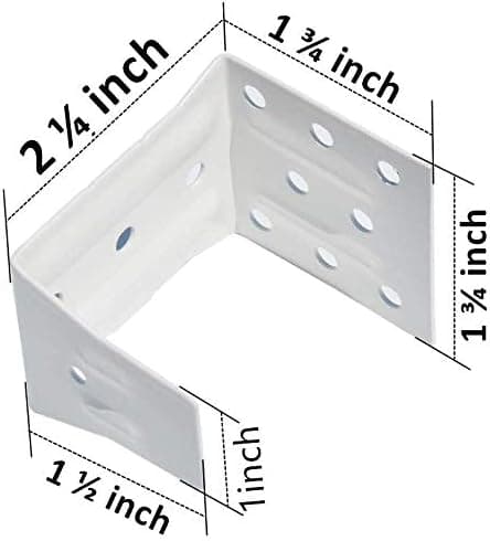 2-pack centerstöd i vitt för 2\" persienner med hög profil