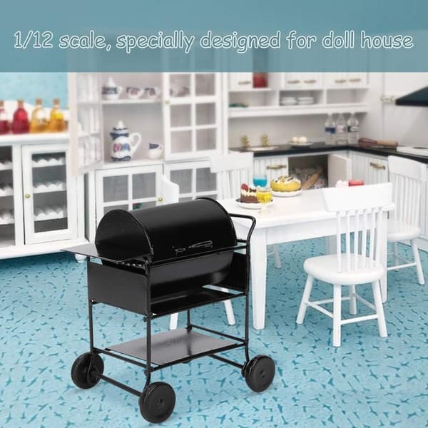 Dockhus BBQ-ställ, 1:12 Dockhustillbehör M