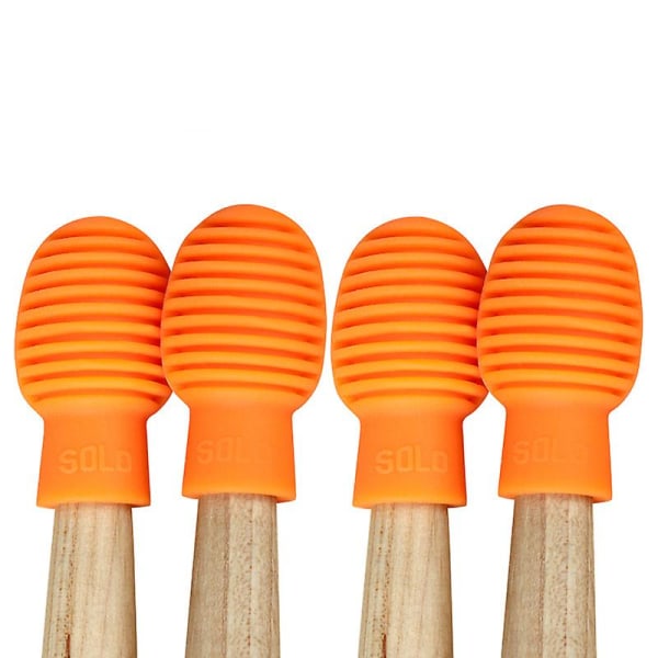 4 st Drum Stick silikonhuvud elektronisk trumma Silent Head Training Tool (orange) Orange