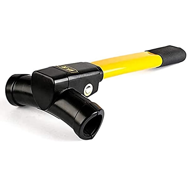Universell säkerhetsstöldskydd Retractable Heavy Duty Bilstöldslås med 2 nycklar - Gul