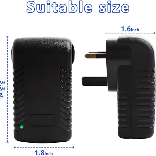 48v 0.5A POE-injektoradapter Strömförsörjning UK Väggkontakt Power over Ethernet för 48V POE-enhet