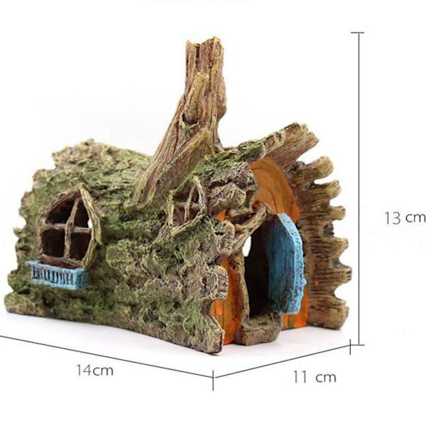 Akvarium Ornament Akvarium Prydnader Harts Grott Rhino Skalle Prydnader Lämpliga för Akvarium Tillbehör