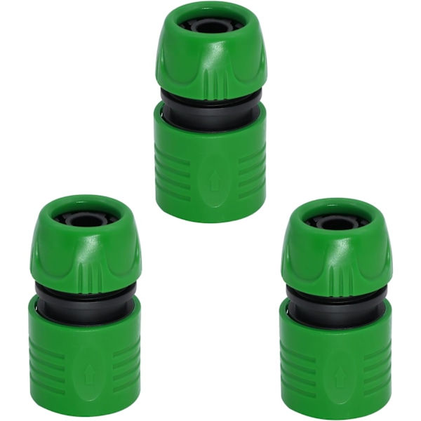 3-pack slangändeanslutning - slangkoppling snabbkoppling för 1/2 tums slangkoppling snabbkoppling