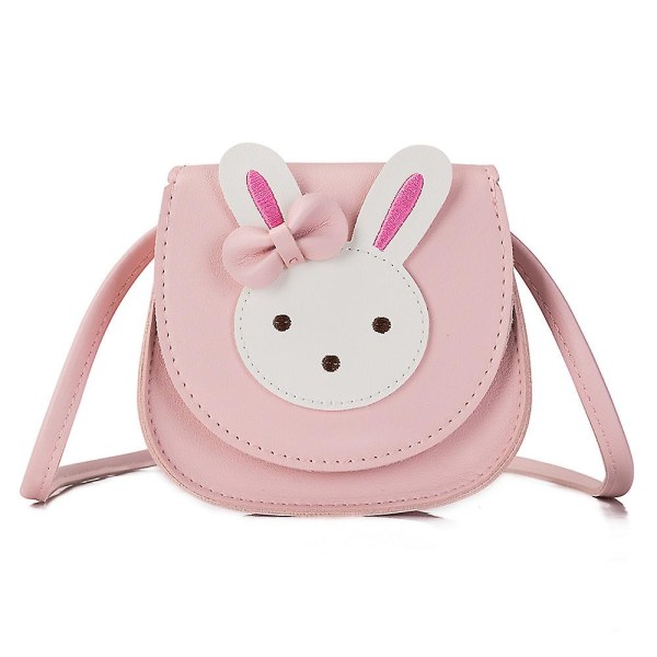 Girls Bunny One Shoulder Messenger Bag Justerbar axelremsväska (rosa) Pink