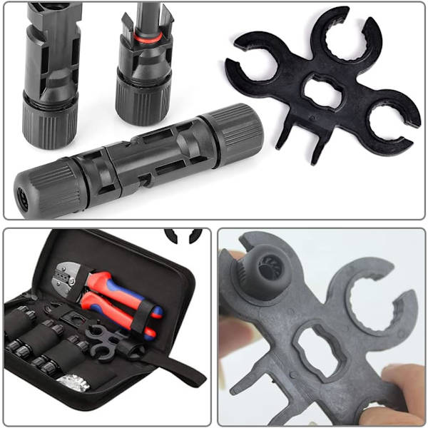 Solpanelnyckel Solid Disconnect Spanner Hållbar kabelanslutningsspanner för solpanelmontering