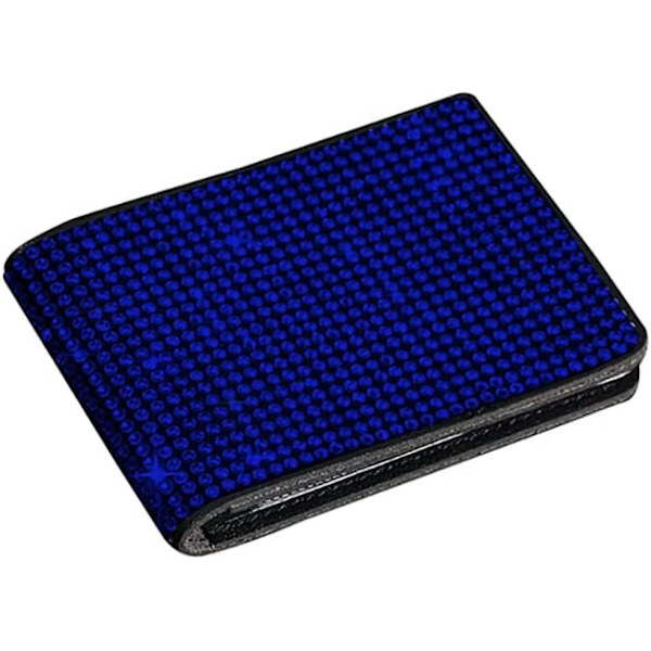 Bling Rhinestone ID-fordonsregistreringskortshållare Kreditkortshållare（blå） Blue