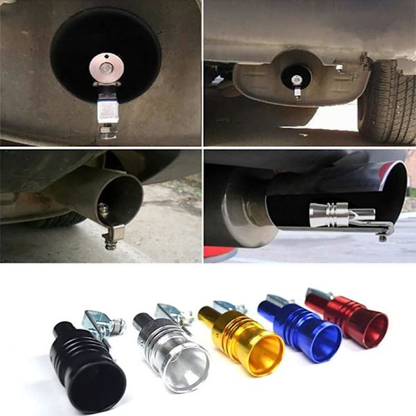 Universal Turbo Whistle, Turbo Sound Avgasrör Visselpipa Bil Rytande Maker, Bil Svans Visselpipa, Bil Blow Off Ventil Spets Simulator Whistler