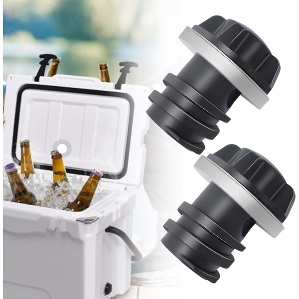 Kyltappningslock som är kompatibla med Yetis sortiment av Roadie, Tundra, läckagesäkra tillbehör, 2-pack