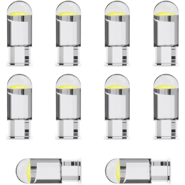 15 st T10 LED-sidolampor vitt W5W 501 168 194 LED-lampor Nummerplåtsljus för bil glödlampor kall vit 6000K