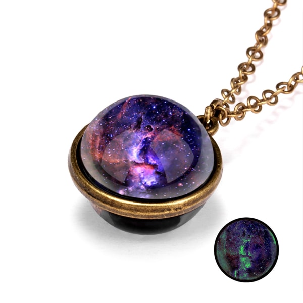 Halsband med hänge nebulosa galax