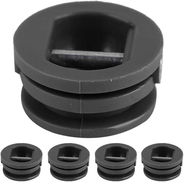5 st 2,5 cm surfbräda leash benrem plugg för bräda kajak tillbehör utrustning（svart） black