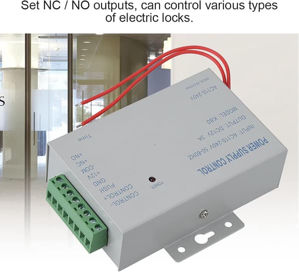 Strömadapter, 12V 3a 50W Universell DC-adapter Switching Power Supply Controller för Dörrtillträdeskontrollsystem