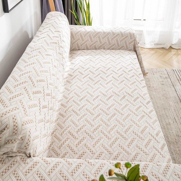 Överdimensionerad sofföverdrag, sofföverdrag för kuddsoffa, extra stora möbeldekorationer, sofföverdrag, sofföverdrag, khaki vit khaki white