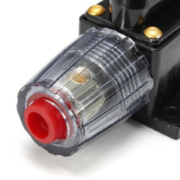 DC 12V Bil Säkerhet Ljud Inline Kretsbrytare Säkringshållare (12V 40A) 40a