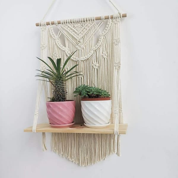 Macrame väggbonad vävd för hand bohemisk väggdekor