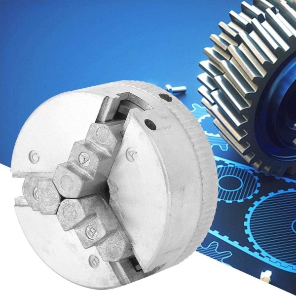 Mini svarvchuck, Z011 zinklegering 3-back chuck klämma tillbehör för mini metallsvarv