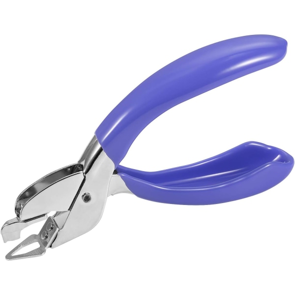 Klammerborttagare, Heavy Duty Staple Pull Tool Family School Office-verktyg med halkfritt handtag (blå)