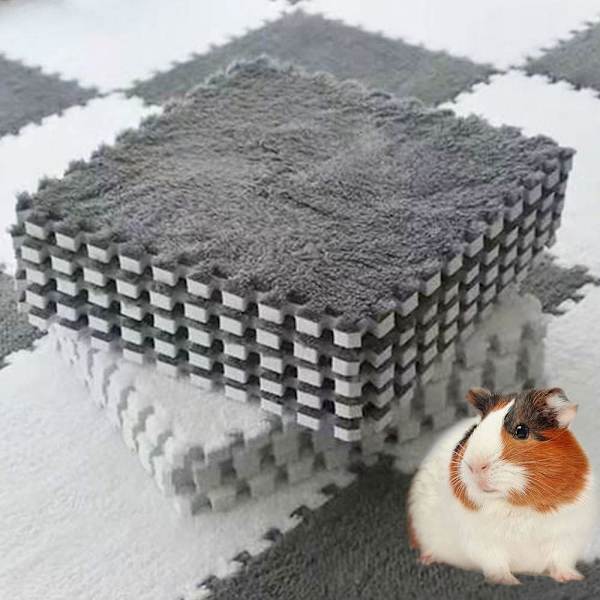 10 st 11x11in marsvinspads tvättbara, marsvins fleece burfoder, mjuk kanin sovmatta filt säng