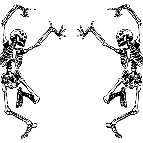 Skeleton Skull Stickers Rock Band Dans för bil Halloween Bil Dekaler Laptop Windows Lastbil