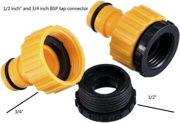 Slangkoppling Snabbkoppling 1/2\" Slang Snabbkoppling (4-pack)