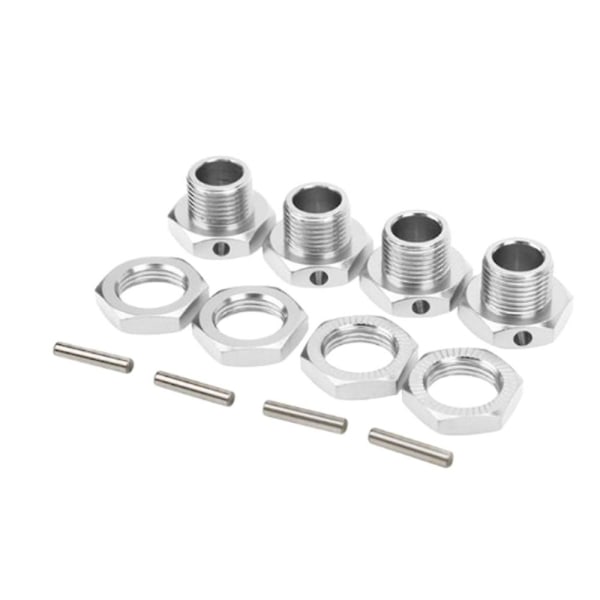 1/8 RC Aluminiumlegering Leksaksbil 17MM Hjul Hex Koppling Driver(silver) silver