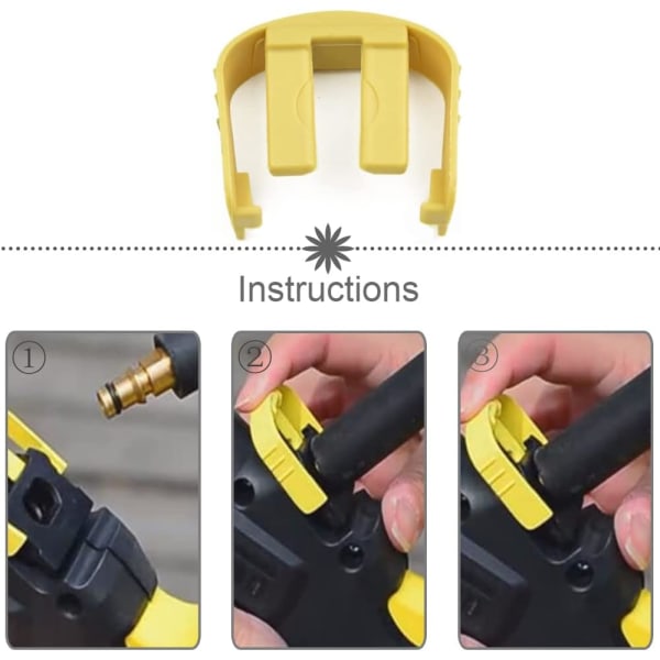 3 st Karcher K2 biltvätt clips C-klämma, biltvätt högtryckstvätt triggerklämma för Karcher K2 K3 K7