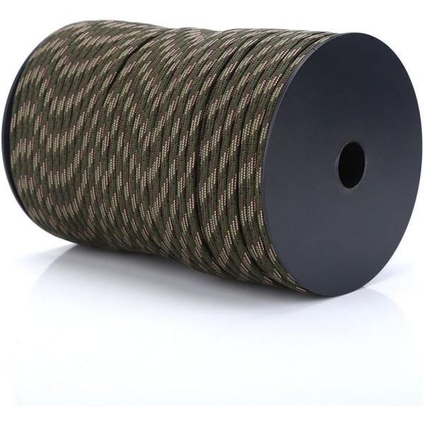 Utomhus camping dragräddningsrep klätterrep 100m (skogskamouflage) Forest Camouflage