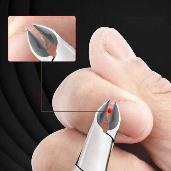 Nagelbandsskärare för torr hud Manikyrverktyg Nagelvård Verktyg/Rostfritt Stål Nagelbandstrimmer Nagelbandsklippare Nagelbandstång/för Salong Hem/, Orange Orange