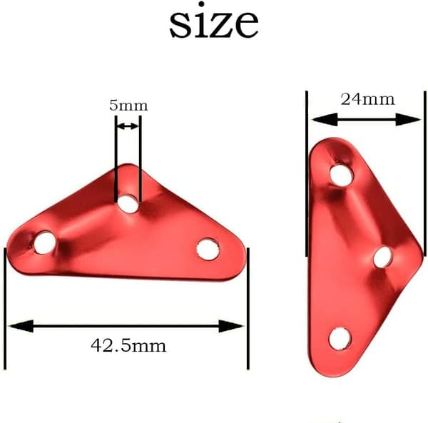 20 st triangulär aluminiumlegering vindrep deduktions spänne, dra rep skid triangel rep spänne
