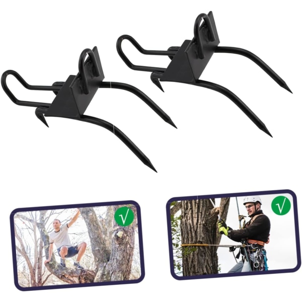 1 par Trädklättringsverktyg Spurs Trädklättringsklotsar Klostil Klätterträdstillbehör Tillbehör för klätterträd