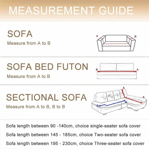 Sofföverdrag, stretchigt elastiskt tyg 1-sits sofföverdrag sofföverdrag möbelskydd, 1-sits