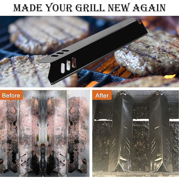 38CM Grillvärmeplatta för Dyna-Glo DGF510SSP, DGF510SSP-D, Uniflame 4/5 Brännare, 4-pack