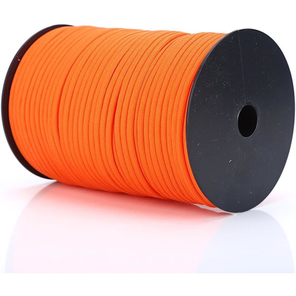 Tält Rep 100M Polypropylen Hållbar 9 Strand Tält Rep för Klädstreck Strapping Rep Klättring（orange） Orange