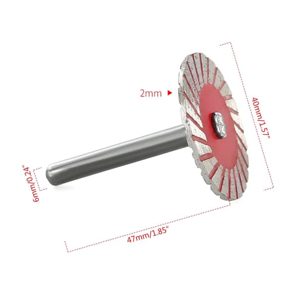 40 mm sågblad, mintsågblad kapskiva med skaft, cirkelsågblad kapskivor set