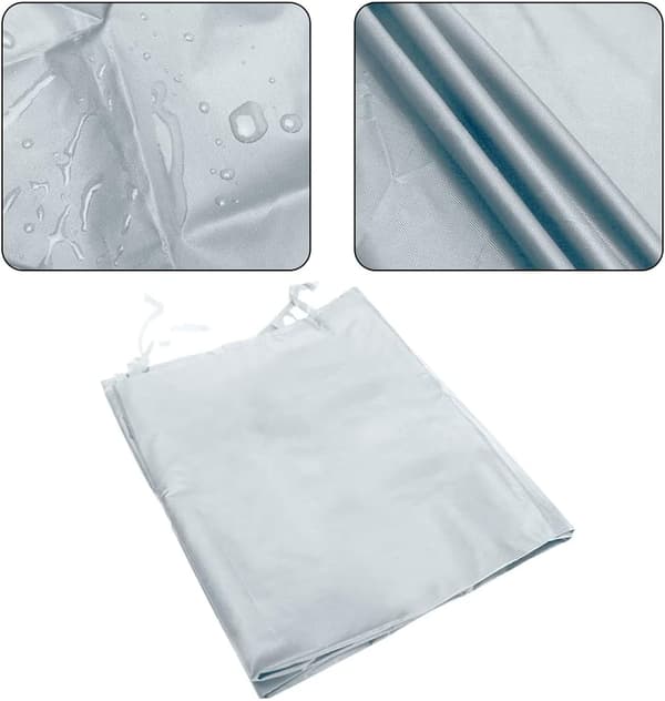 Skyddande markisöverdrag, vattentätt markisöverdrag, grått, 2 m grey 2m