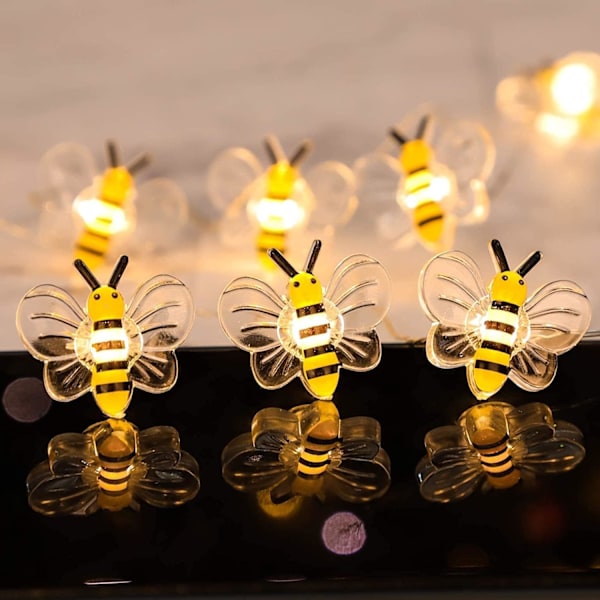 10ft 30LED Bi Batteridriven Dekorativa Fe-lampor i Koppartråd med Fjärrkontroll Sommar Inomhus Utomhus Bröllop Barnrum Sovrum Fest