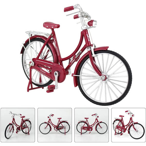 Samlarobjekt för cykelentusiaster cykelmodell 1/10 skala legering simulerad cykling cykel dekoration retro cykelmodell