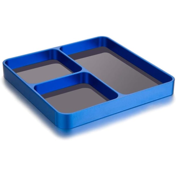 Magnetiska skrivbordsskruvar Verktyg Delar Brickhållare Förvaringsplatta Box Case Organizer