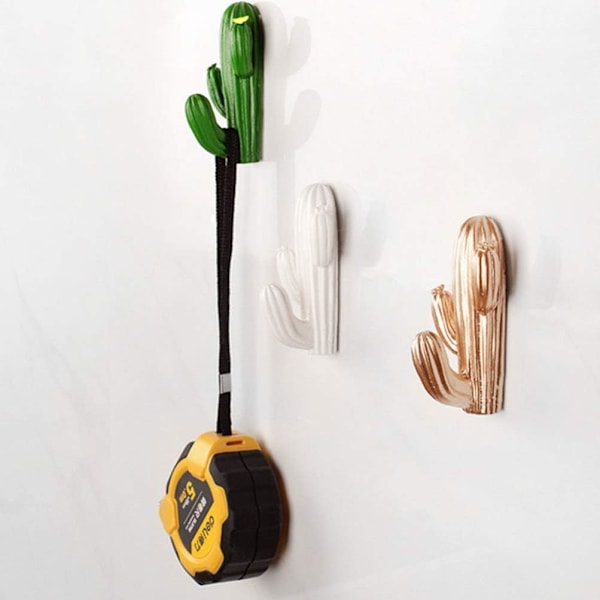3st Väggkrokar Badrum Kök Sovrum Sticky Krokar Kaktusformad Klädhållare Dusch Svamp Handduk Nyckelpåse Hanger,B color 2