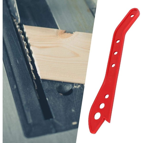 Säkerhet Röd Träsåg Push Stick Träbearbetningssågpåskjutare för snickeribord Arbetsfräs 16,5 * 2,8 * 0,4 tum