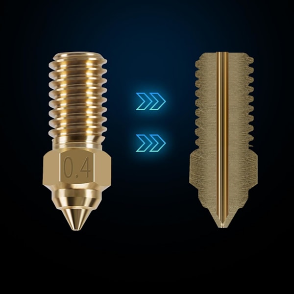 12-pack mässingsmunstyckssats för Neptune 4, 3D-skrivartillbehör 0,4 mm för Elegoo Neptune 4, Neptune 4 Pro