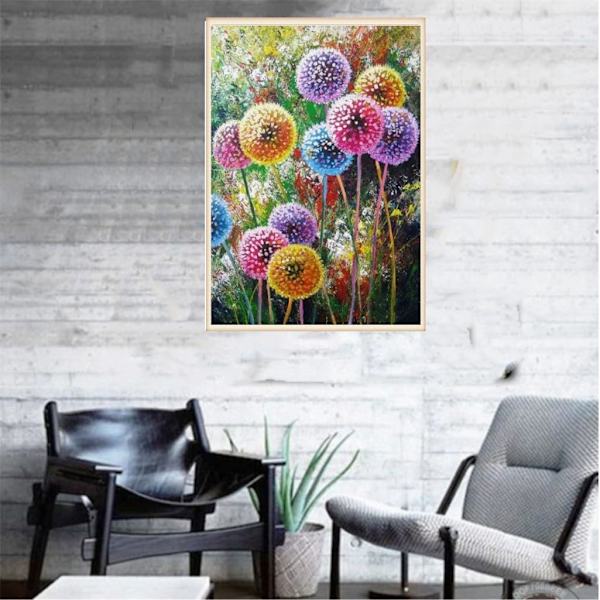Diamond Art Painting Kit Full Diamond Cartoon Canvas Diamond Rhinestone Crystal Gem Picture Art Painting By Number Kit