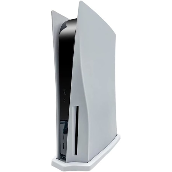 PS5 Disc Edition Stativ, Vertikalt Stativ för PS5 Playstation 5 Disc Edition Konsol med Inbyggd - Vit White