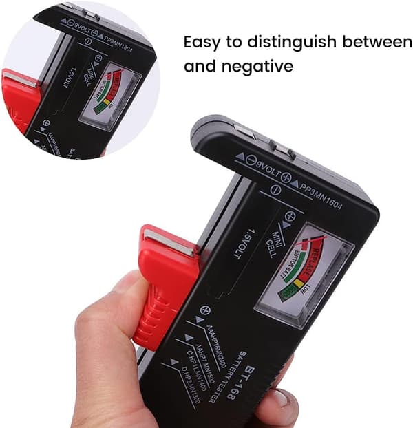 BT-168 Universal Digital Batteritestare Volt Checker, Digital Batteritestare, för AA, AAA, C, D, 9V, 1.5V